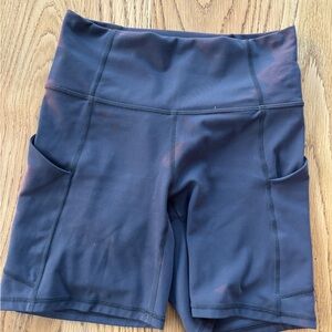 Fabletics Gray Biker Shorts